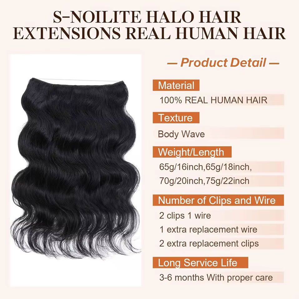 S-noilite سلك في الشعر البشري  - مراجعة Invisible Tape In Extensions Real Hair وسعره