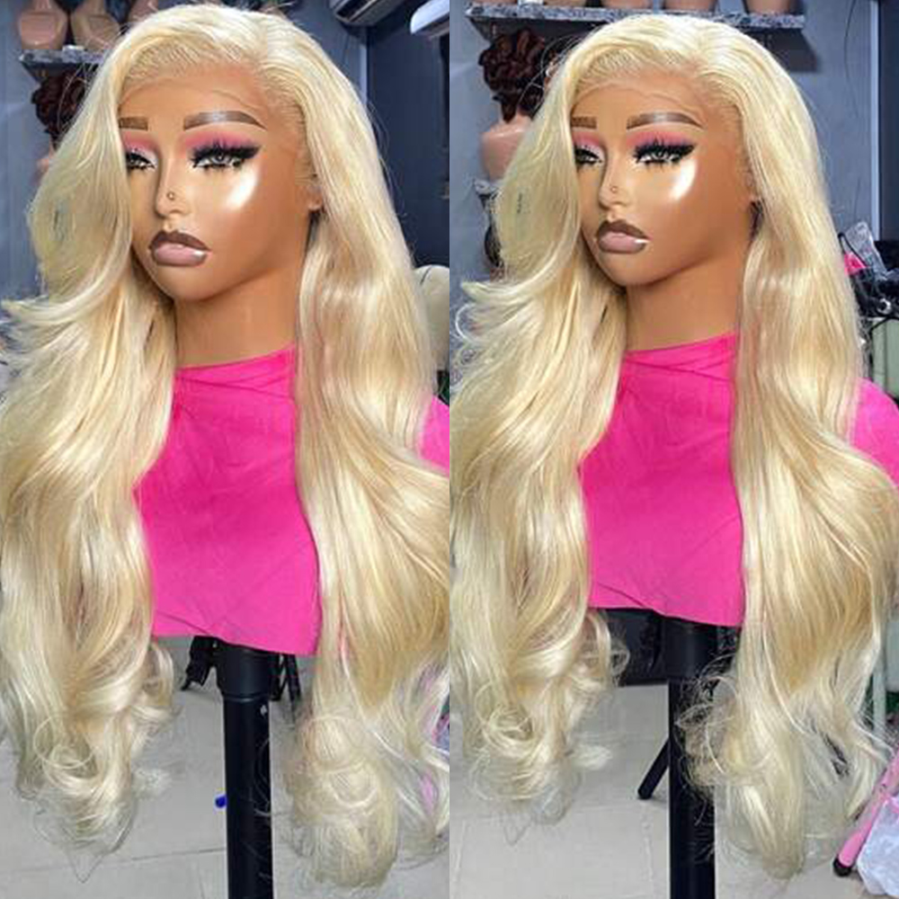 باروكة شعر بشري أشقر بخصلات 36 - مراجعة 613 Blonde Body Wave Lace Front Wig وسعره
